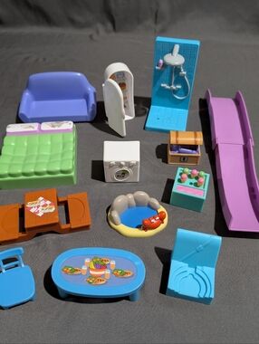 Peppa Pig Dollhouse And Camper Replacement Furniture Pieces